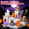 60PCS Halloween Mini Resin Ducks, Miniature Figures Tiny Ducks Micro Landscape Garden Aquarium Dollhouse for Halloween B