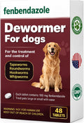 Dewormer for Dogs, Dog Dewormer for All Wormers, Roundworms, Tapeworms, Whipworms and Hookworms, 48 Count