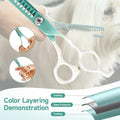 Curved Chunkers Scissors for Dog Grooming-7" Dog Grooming Scissors