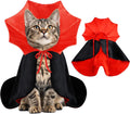 Cat Halloween Costumes Dog Halloween Vampire Costume Funny Pet Vampire Devil Cape Cloak Halloween Costumes for Cats XS S