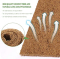 PIVBY 2 PCS Reptile Carpet, Natural Coco Coir Mat (19.6" x 11.7"), Coconut Fiber Substrate Pet Terrarium Liner for Beard