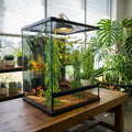 Reptile Plants for Terrarium Tank – Bearded Dragon Tank Accessories, Artificial Hanging Plant Vines, Habitat Decor & Hid