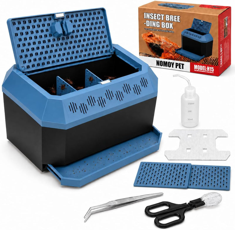 Cricket Keeper for Reptiles, Dubia Roach Enclosure, Cricket Breeding Kit