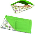 Dnoifne Reptile Sleeping Bag, Reptile Pets' Sleeping Bag Set with Pillow and Blanket, Hideout Habitat with Soft Warm for