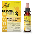 Bach Rescue Remedy Pet Dropper for Cats - 10 mL - Stress & Tension Support for Cats Natural Flower Essences - Sedative-Free, Homeopathic Liquid Formula - for All Breeds, Ages & Weights