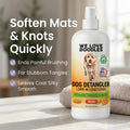 Dog Shampoo & Dog Detangler Spray, Tearless, Dog Bath Supplies, Mango 16 oz