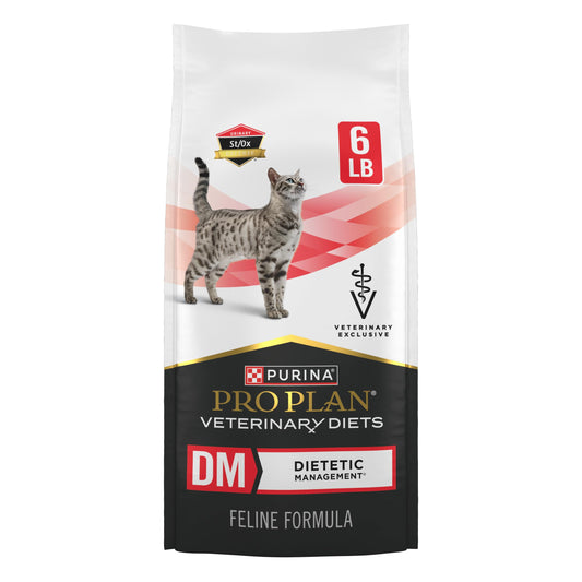 Pro Plan Veterinary Diets Purina DM Dietetic Management Feline Formula Dry Cat Food - 6 lb. Bag