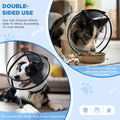 BONTHEE Dog Cone Collar for Surgery Recovery,Adjustable Transparent Pet Recovery Collar for Large Medium Small Dogs & Cats, Protective Elizabethan E-Collar for Wound Healing, Anti-Lick & Bite-XL