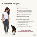 elby Hands Free Dog Leash with Treat Pouch - Waterproof Cross Body and Waist Leash for Dog Walking and Training with Poop Bag Holder - Cute Walking Accessories