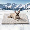 BECROWM Dog Cooling Mat Self Coolings Foldable Cooling Pad for Dog in Summer Coolings Mat for Dogs and Cats Machine Washable (Rectangle,Gray, Medium-36 L x 23" W)