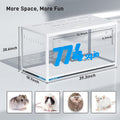 BUCATSTATE Hamster Cage 2.0, Large Hamster Enclosure (39in, White)