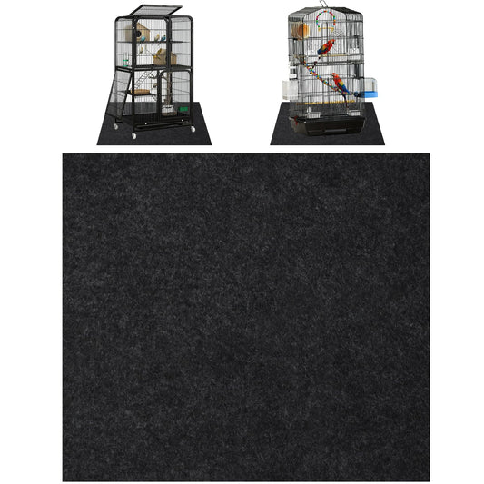 Dojomadf 39x39 Inch Bird Cage Floor Mat, Under Pet Cage Mat for Large Bird Cage, Dog Kennels, Absorbent/Waterproof and Non Slip Felt Mat, Protect the Floor, and Easy to Clean