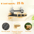 XiaZ Cat Wall Shelves, Corner Cat Shelf with 3 Wide Perch Steps, Kitty Wall Climber Wooden Furniture up to 25lbs, Modern Floating Cats Stairs for Indoor Sleeping, Playing, Climbing