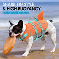 AOFITEE Dog Life Jacket Shark Small Dog Life Vest for Swimming Boating, S