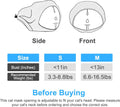 CIATBYYJ Adjustable Cat Muzzle for Grooming, Breathable Cat Pet Head Cover, Transparent Anti-Bite Cats Mask Helmet for Nail Trimming Bathing Vet Visits(M)