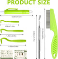 Tick Removal Tool Kit, 6-in-1 Pet Tick Remover for Dogs, Cats and Horses