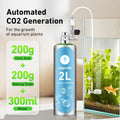 2L Aquarium CO2 Generator System, CO2 System Kit with Regulator and Needle Valve for Aquarium Plants Tanks