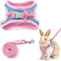 cobee Adjustable Bunny Harness and Leash Set, Rabbit Breathable Harness