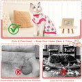 FEimaX Cat Surgery Recovery Suit Cat Onesie Shirt Kitten Clothes After Surgery Spay Surgical Cone of Shame Alternative Surgical Spay Suit for Female Cat, Post-Surgery or Skin Diseases Protection
