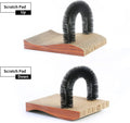 FUKUMARU Cat Self Groomer, 2.0 Version Cat Arch Face Scratcher with Scratcher Pad, Cats Back Grooming Massager Toy Brush for Indoor Kitten and Small Dog
