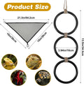 Snake Enclosure Accessories, Reptile Climbing Ring Hammock Set, Snake Tank Accessories for Ball Python, Corn Snake, Leop