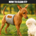 Washable Reusable Dog Diaper, Belly Bands for Male Dogs, Quilted Ultra-Absorbent Leak-Proof Wraps for Training & Inconti