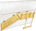 Parrot Climbing Ladder, Bird Wooden Playground with Climbing Ladder Stand, Parrot Play Stand, Bird Swing for Green Cheeks, Small Lovebirds, Goldens, Hamsters, Bird Cage Chew Toy Set