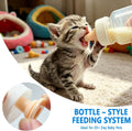 Pet Nursing Kit,Kitten Bottle Feeding Set with Nipples & Syringes,Puppy Silicone Feeding Tools Formula Dispenser Liquid 