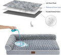 BFPETHOME Orthopedic Dog Beds for Large Dogs-Waterproof Sofa Dog Bed with Removable Washable Cover, Big Pet Bed with Waterproof Lining and Nonskid Bottom,Pet Bed for Large Dogs