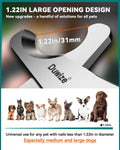 Duwize Dog Nail Clippers - All Steel Material, 1.22-Inch Large Opening, Built-in Spring, No Fur Pinch, for Medium to Large Dogs and Cats, Professional Pet Nail Trimmers, With Free Nail File (Polished)