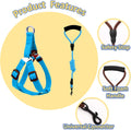 Mini Pig Harness, Adjustable Small Pig Harness with Leash Infinity Style Lead and Soft Foam Handle for Small to Medium P