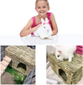 HERCOCCI Extra Large Grass House for Rabbit, Foldable & Comfortable House