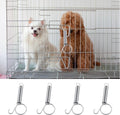 Spring Cage Latch Door Spring Hook Metal Finger for Fixing Rabbit, Dog, Cat, Parrot, Guinea Pig, Bunny, JSM Pet Cage Door(10Packs)