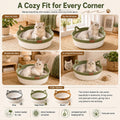 Instinct Basket for Cats - Stimuli Handwoven Cotton Rope Enrichment Bed