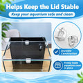 HCYUNYINHC 10 PCS Rimless Aquarium Clips for 1/8"-3/16" Glass Tank Lids