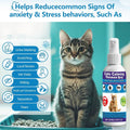 Cat Calming Pheromone Spray for Stress & Anxiety Relief – Reduces Scratching, Urine Spraying, Hiding – Drug-Free & Vet R