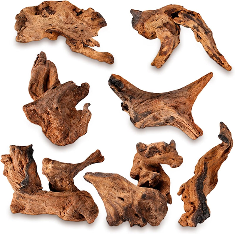 7PCS Driftwood for Aquarium, Wood Decor for Aquascaping, Reptile Habitat Branch Ornament and Home Centerpiece