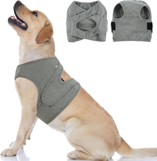 BRKURLEG Chest Recovery Suit for Dogs, Chest Wound Cover, Grey XL