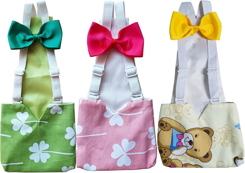 3 Pcs Small Chicken Diapers (S), Duck Diapers for Real Ducks Hens, Waterproof and Adjustable, Chicken Accessories Poultr