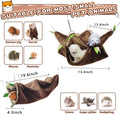 EAEDMY Ferret Rat Hammock Tunnel Toys Cage Accessories, Guinea Pig Hideout Tunnel, Warm Bed for Rat Ferret Guinea Pig Sl