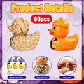 60PCS Halloween Mini Resin Ducks, Miniature Figures Tiny Ducks Micro Landscape Garden Aquarium Dollhouse for Halloween B
