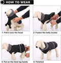 QBLEEV Warm Reflective Dog Jacket, Waterproof Winter Coat With Turtleneck for Cold Weather, Thick Fleece Snowsuit Christmas Vest Pet Apparel for Small Medium Large Dogs XL