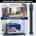 Orlushy Submersible Aquarium Heater, Fish Tank Heater with Free Thermometer for Freshwater and Saltwater Tank