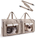 BAGSMART Double Cat Carrier for 2 Cats, Large Soft Pet Carriers for Travel