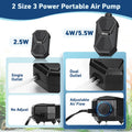 hygger Aquarium Air Pump, Ultra Quiet Oxygen Aerator with Air Stone Airline Tubing Check Valve, Aquarium Fish Tank Air B