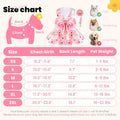 ABRRLO Cute Dog Cat Dress Small Dog Clothes for Girls Female Puppy Outfits