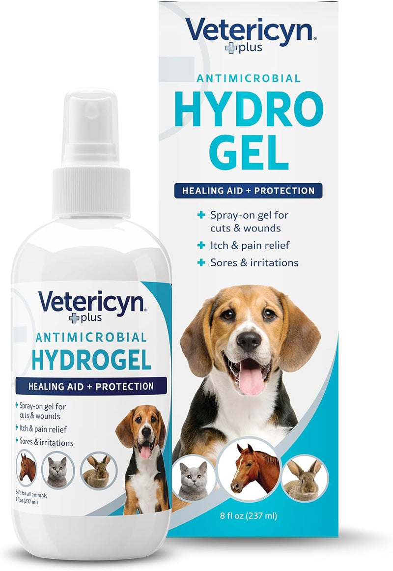 Vetericyn Plus Hydrogel Spray for Dogs, Wound & Skin Care Gel, 8 oz