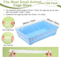 M METERXITY 100-Pack Disposable Cage Liner 28" x 20", Small Animal Clear Plastic Rabbit Bird Cage Liner Bag, Toilet Tray