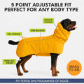 Spark Paws Dog Raincoat - Waterproof Rain Jacket w/Hood, Full Coverage
