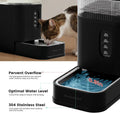 2.2 Gallon Automatic Dog Water Dispenser with Stainless Steel Bowl